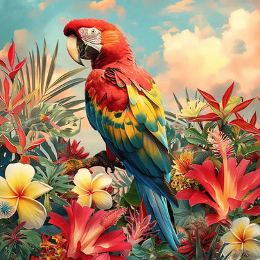 Parrot 40x40cm - Timanttimaalaus